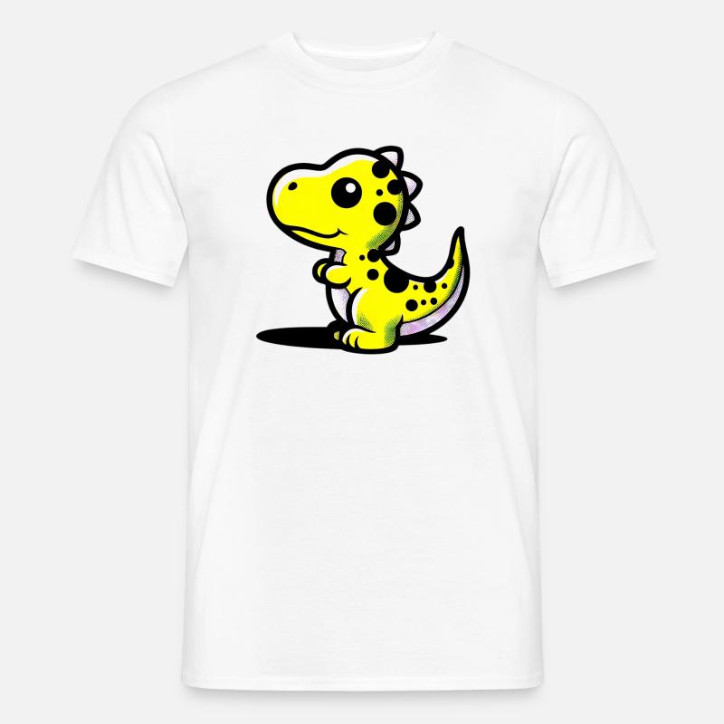 Dinosaurier - Männer T-Shirt - Weiß