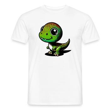 Dinosaur - Men's T-Shirt - white - Front - AI Model Male 178 dark (178cm)