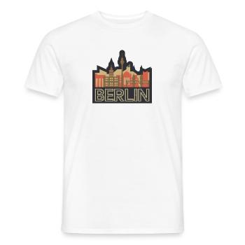 Horizon de Berlin - T-shirt homme - blanc - Devant - AI Model Male 178 dark (178cm)