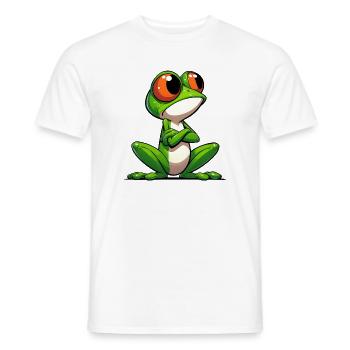 Frog - Men's T-Shirt - white - Front - AI Model Male 178 dark (178cm)