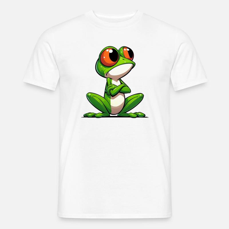 Frosch - Männer T-Shirt - Weiß