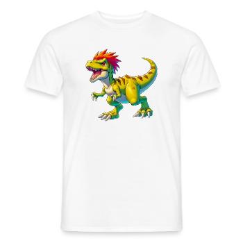 Dinosaur - Men's T-Shirt - white - Front - AI Model Male 178 dark (178cm)