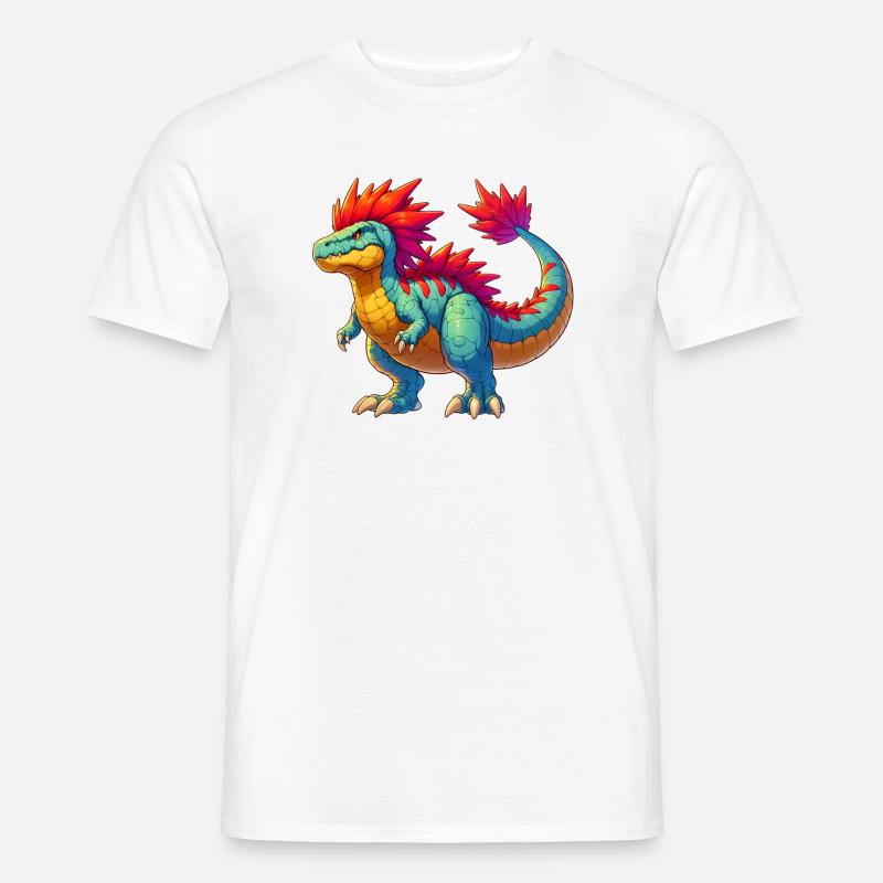 Dinosaurier - Männer T-Shirt - Weiß