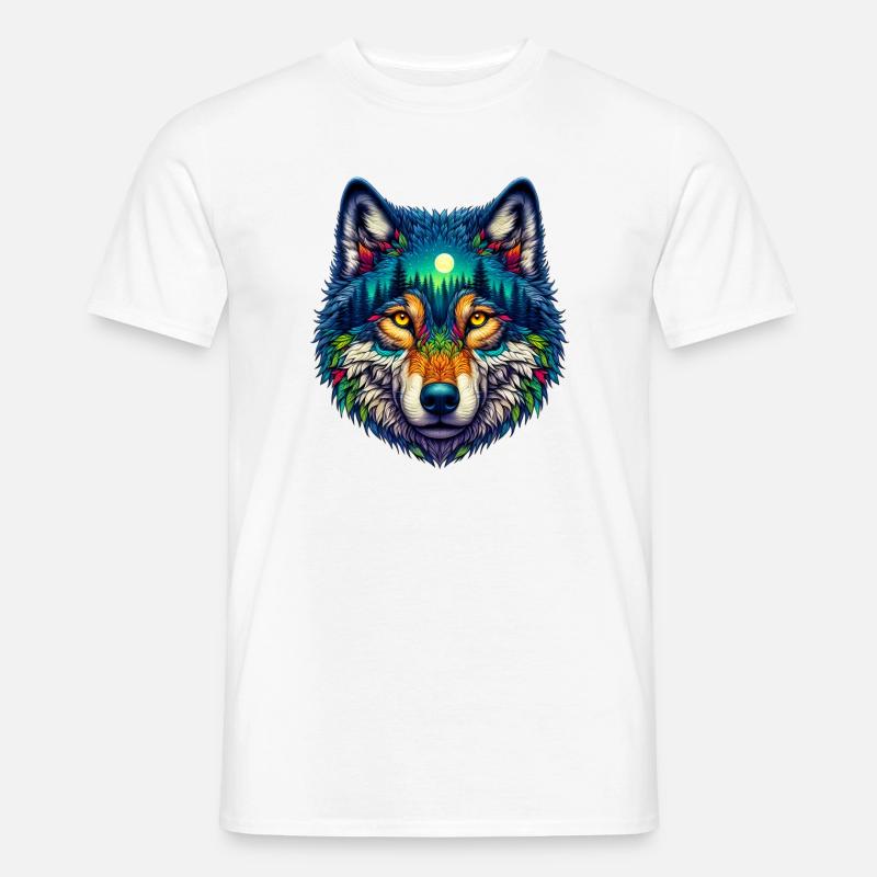 Lupo - T-shirt uomo - bianco