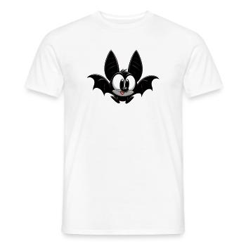 Chauve-souris - T-shirt homme - blanc - Devant - AI Model Male 178 dark (178cm)