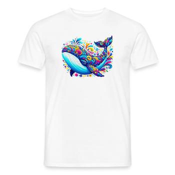 Baleine - T-shirt homme - blanc - Devant - AI Model Male 178 dark (178cm)