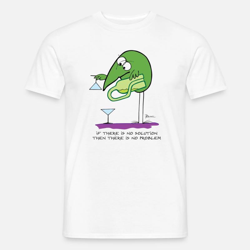 S’il n’y a pas de solution... (version anglaise) - T-shirt homme - blanc