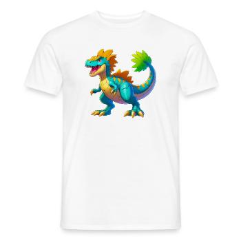 Dinosaurier - Männer T-Shirt - Weiß - Vorne - AI Model Male 178 dark (178cm)