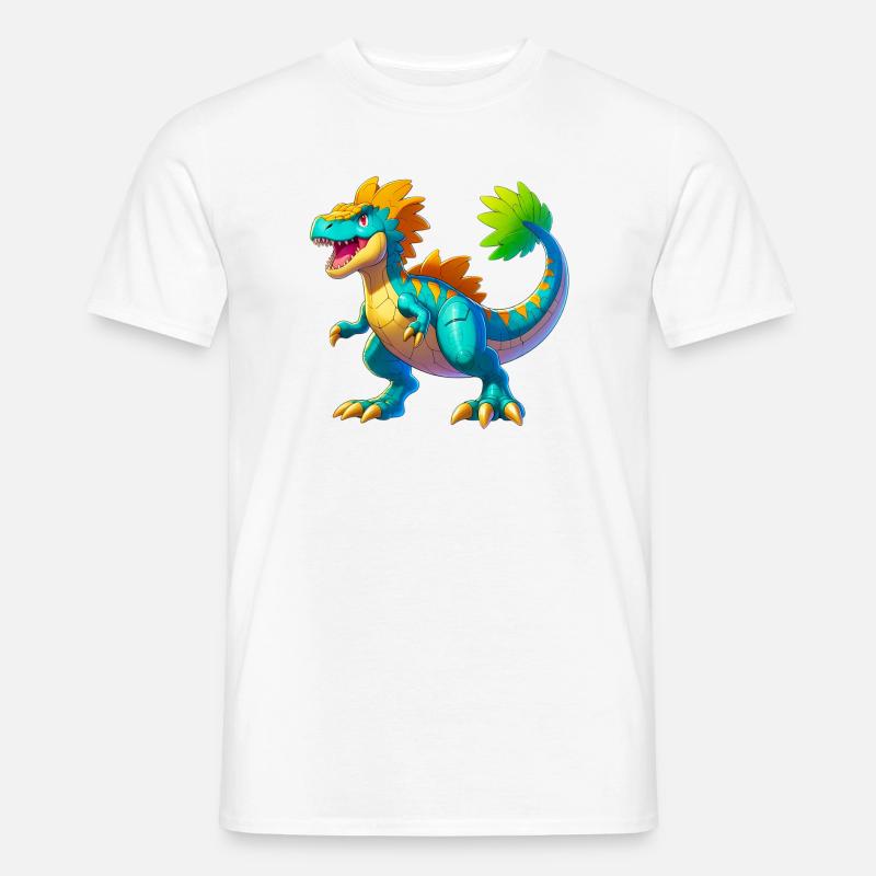Dinosaurier - Männer T-Shirt - Weiß