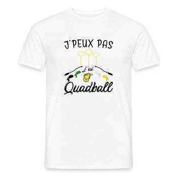 I can't I have Quadball - Men's T-Shirt - white - Front - AI Model Male 178 dark (178cm)