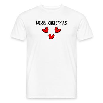WEIHNACHTEN. FROHE WEIHNACHTEN. FROHE WEIHNACHTEN. NEUJAHRSTAG - Männer T-Shirt - Weiß - Vorne - AI Model Male 178 dark (178cm)