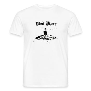 Joueur de flûte (Black Death VI) - T-shirt homme - blanc - Devant - AI Model Male 178 dark (178cm)