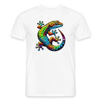 Gecko - Men's T-Shirt - white - Front - AI Model Male 178 dark (178cm)