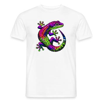Gecko - Men's T-Shirt - white - Front - AI Model Male 178 dark (178cm)