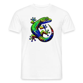 Gecko - Men's T-Shirt - white - Front - AI Model Male 178 dark (178cm)