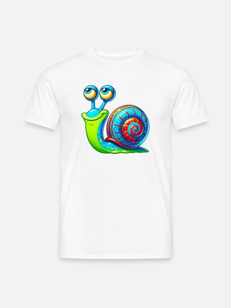 Snail - Men's T-Shirt - white