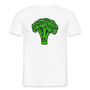 Brokkoli - Männer T-Shirt - Weiß - Vorne - AI Model Male 178 dark (178cm)