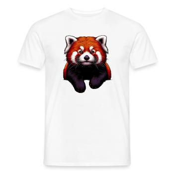 Petit panda - T-shirt homme - blanc - Devant - AI Model Male 178 dark (178cm)
