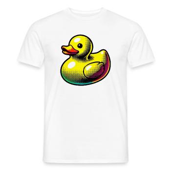 Ente Ente Ente Ente Ente - Männer T-Shirt - Weiß - Vorne - AI Model Male 178 dark (178cm)
