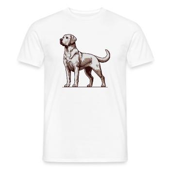 Labrador - T-shirt homme - blanc - Devant - AI Model Male 178 dark (178cm)