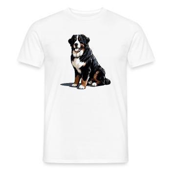 Berner Sennenhund - Männer T-Shirt - Weiß - Vorne - AI Model Male 178 dark (178cm)