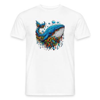 Wal - Männer T-Shirt - Weiß - Vorne - AI Model Male 178 dark (178cm)
