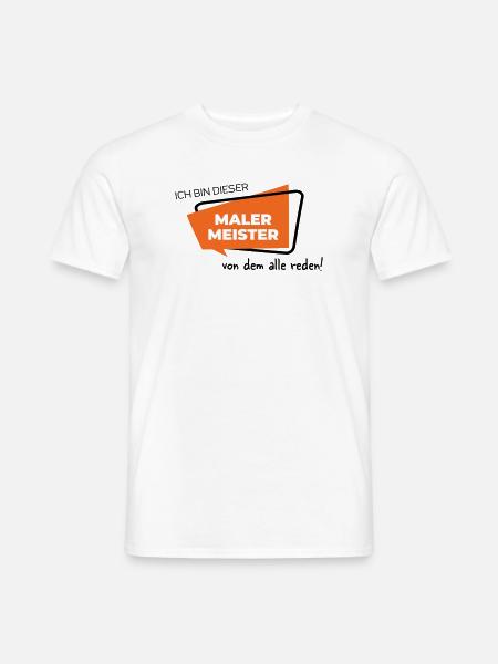 Malermeister - Männer T-Shirt - Weiß