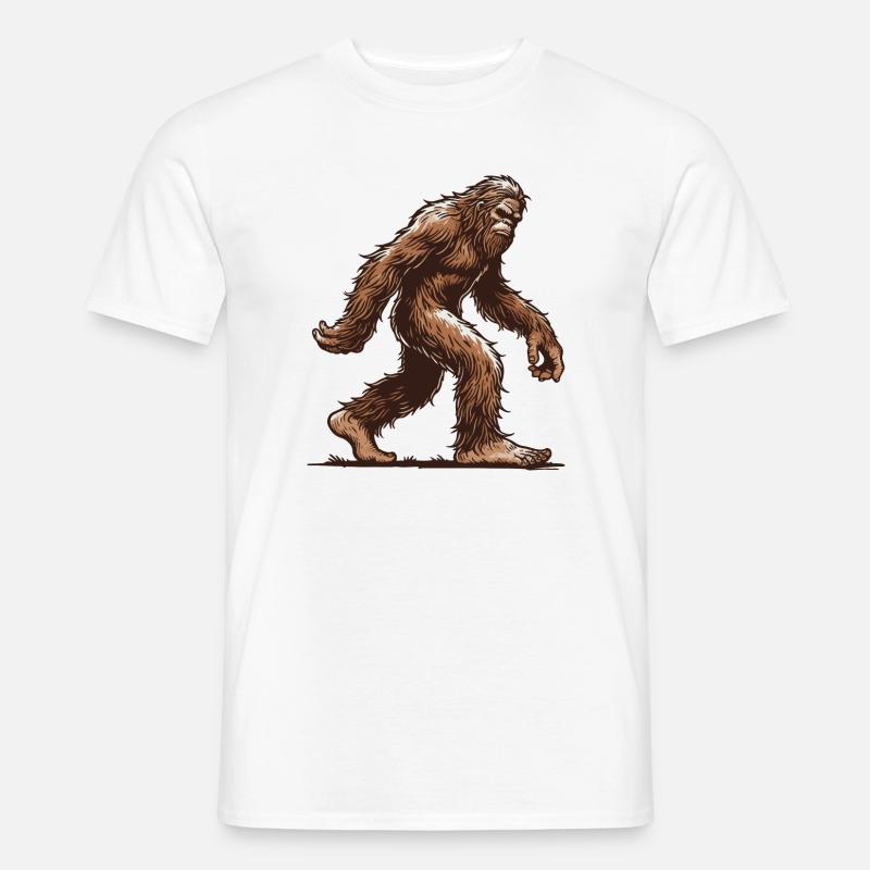 Bigfoot - Männer T-Shirt - Weiß