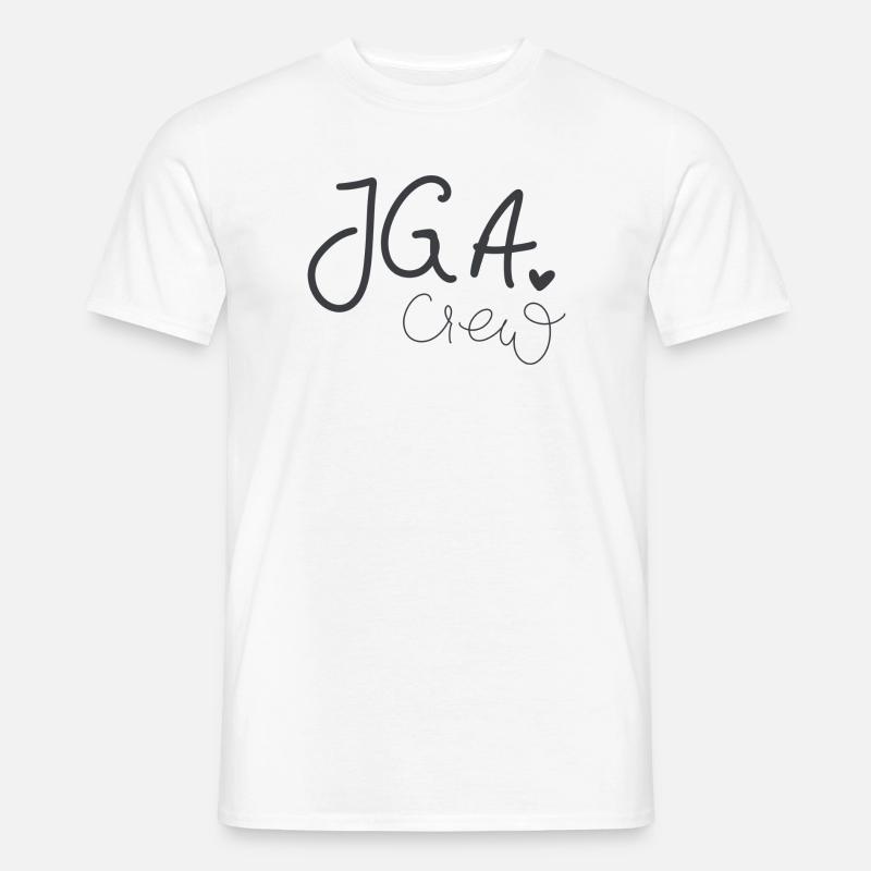JGA Crew: Bachelor Party Tee - Männer T-Shirt - Weiß