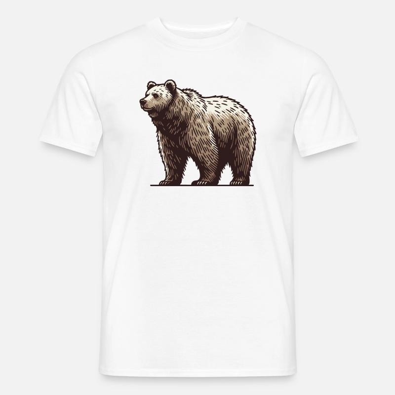 Grizzly - Männer T-Shirt - Weiß