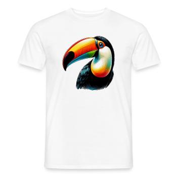 Toucan - Men's T-Shirt - white - Front - AI Model Male 178 dark (178cm)