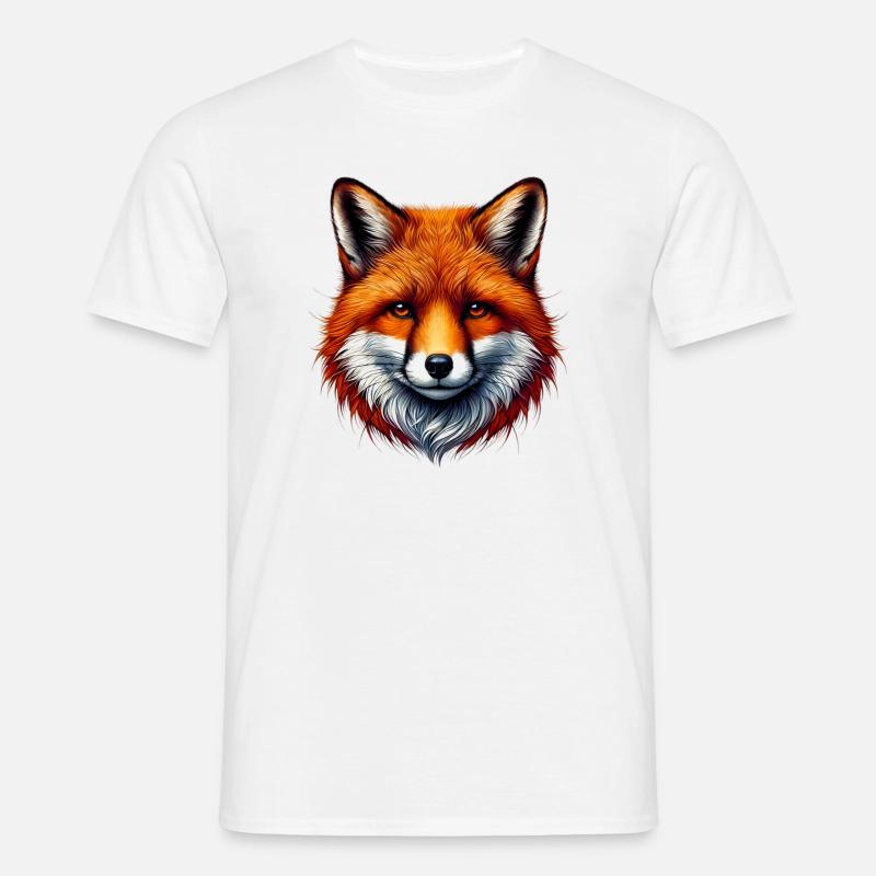 Fuchs - Männer T-Shirt - Weiß