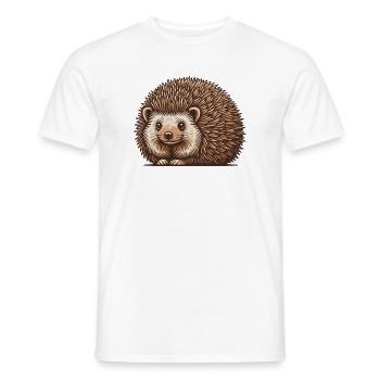 Hérisson - T-shirt homme - blanc - Devant - AI Model Male 178 dark (178cm)