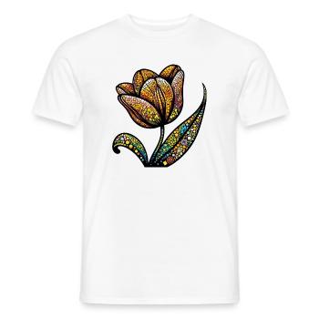 Tulip - Men's T-Shirt - white - Front - AI Model Male 178 dark (178cm)