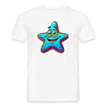 Seestern - Männer T-Shirt - Weiß - Vorne - AI Model Male 178 dark (178cm)