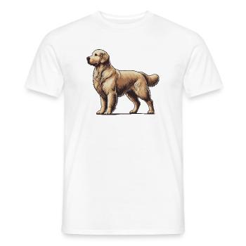 Golden Retriever - Men's T-Shirt - white - Front - AI Model Male 178 dark (178cm)