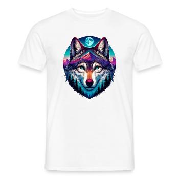 Wolf - Männer T-Shirt - Weiß - Vorne - AI Model Male 178 dark (178cm)