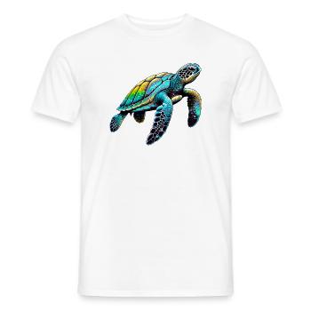 Turtle - Men's T-Shirt - white - Front - AI Model Male 178 dark (178cm)