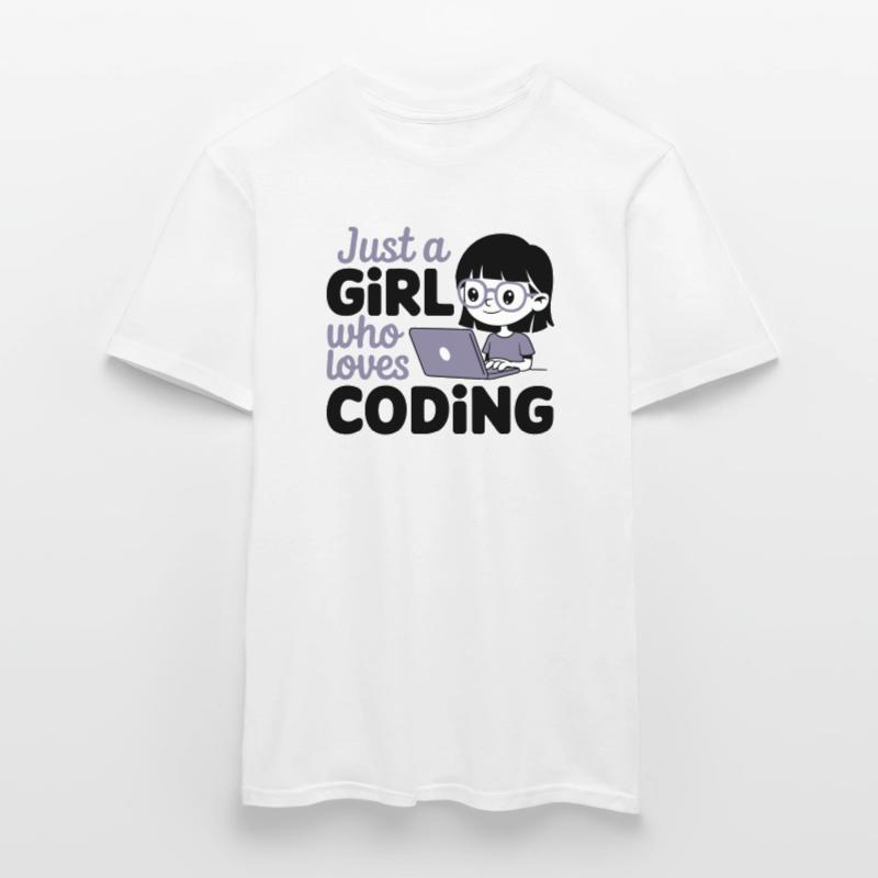 Juste une fille qui aime coder T-shirt homme