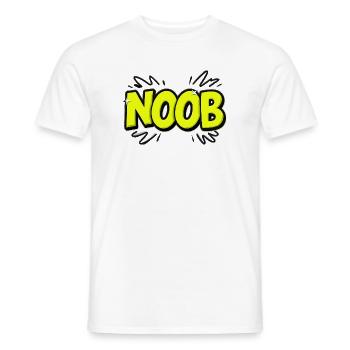 Noob - Männer T-Shirt - Weiß - Vorne - AI Model Male 178 dark (178cm)