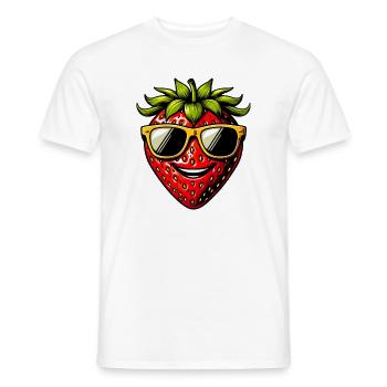 Erdbeeren Erdbeeren - Männer T-Shirt - Weiß - Vorne - AI Model Male 178 dark (178cm)