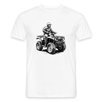 Quad Lover Quad Fahrer Motorsport Quad - Männer T-Shirt - Weiß - Vorne - AI Model Male 178 dark (178cm)