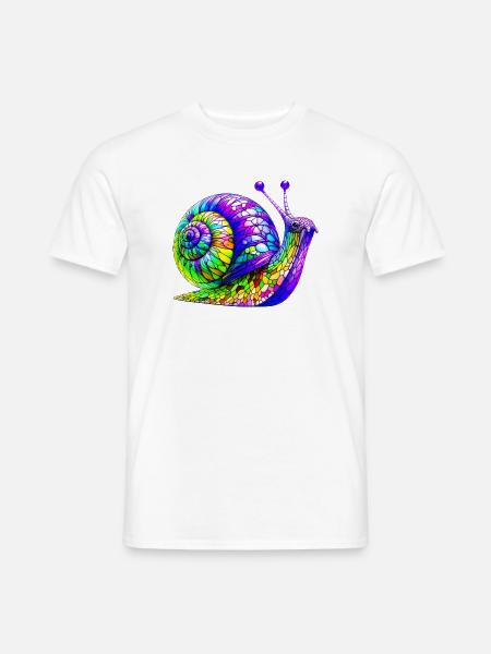 Escargot - T-shirt homme - blanc
