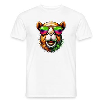 Chameau - T-shirt homme - blanc - Devant - AI Model Male 178 dark (178cm)