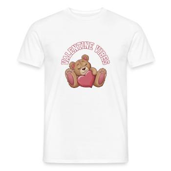Ambiance de la Saint-Valentin pour les amoureux le jour de la Saint-Valentin - T-shirt homme - blanc - Devant - AI Model Male 178 dark (178cm)