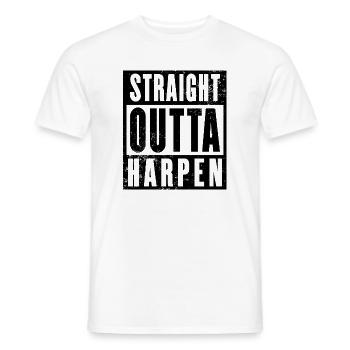 Straight outta Bochum Harpen Ruhrpott Ruhrgebiet - Männer T-Shirt - Weiß - Vorne - AI Model Male 178 dark (178cm)
