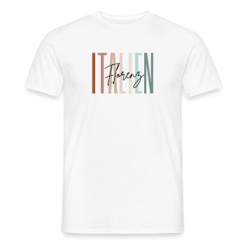 Italien Urlaub Florenz Städtereise Geschenk - Männer T-Shirt - Weiß - Vorne - AI Model Male 178 dark (178cm)