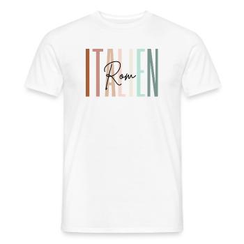 Italien Urlaub Rom Städtereise Geschenk - Männer T-Shirt - Weiß - Vorne - AI Model Male 178 dark (178cm)