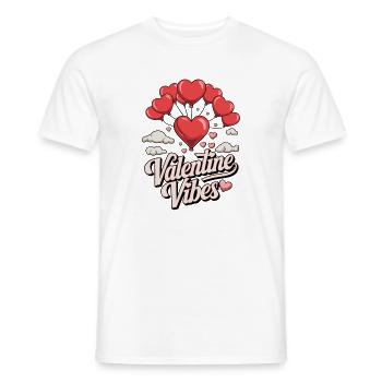 Valentine Vibes für verliebte zu Valentinstag - Männer T-Shirt - Weiß - Vorne - AI Model Male 178 dark (178cm)