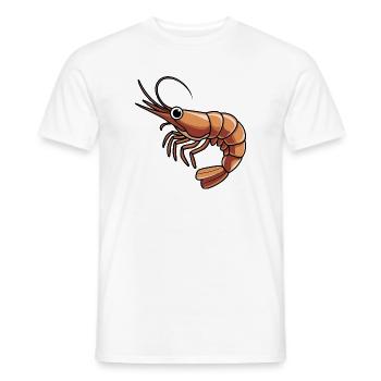 Kühne Orange Garnelen Cartoon für Bekleidung - Männer T-Shirt - Weiß - Vorne - AI Model Male 178 dark (178cm)